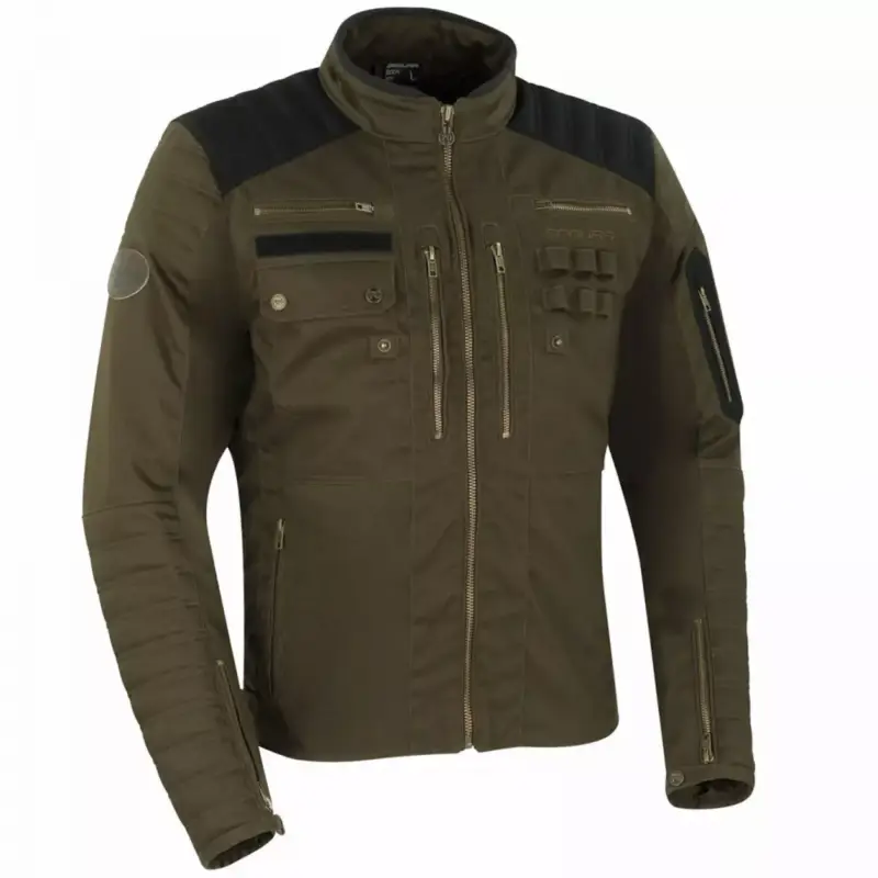 Blouson moto SEGURA FERGUS Kaki Achat Immédiat