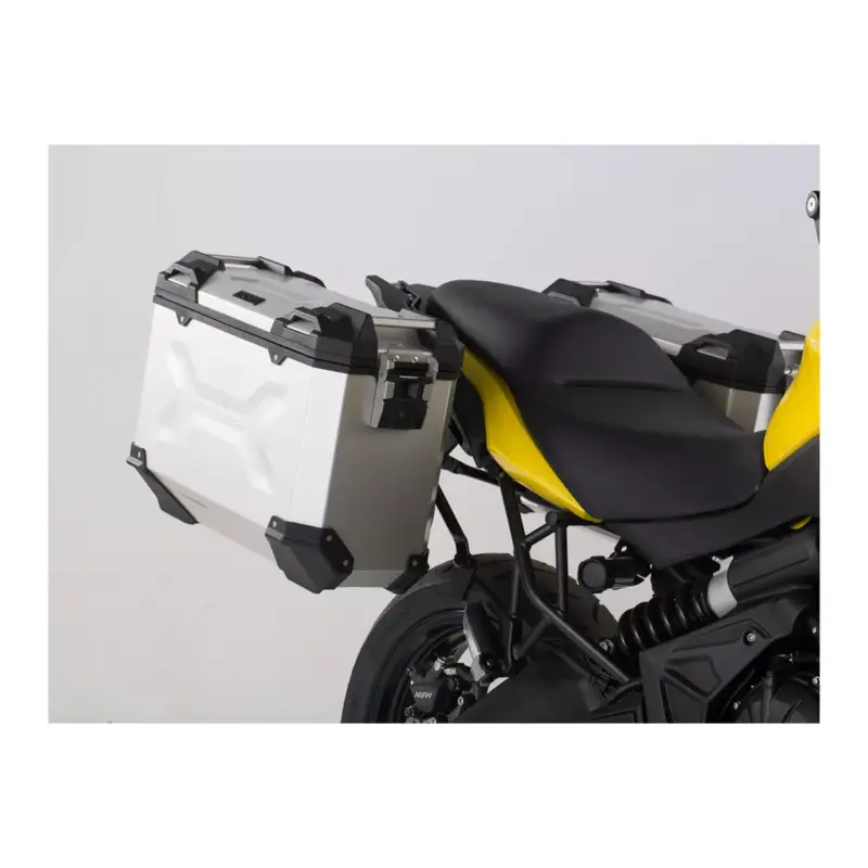 Meilleur Prix Kit valises alu TRAX ADVENTURE Gris. 37/37 l. Kawasaki Versys 650 2015 et +