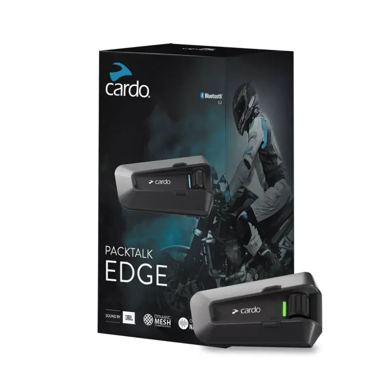 Dernier Modèle Intercom CARDO PACKTALK Edge (pack solo ou duo)