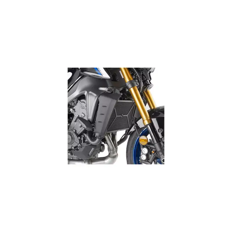 Nouvelle Collection Grille de radiateur spécifique PR2156 GIVI en acier inox peinte en noire pour Yamaha MT09 / SP, Tracer 9 2021 et +