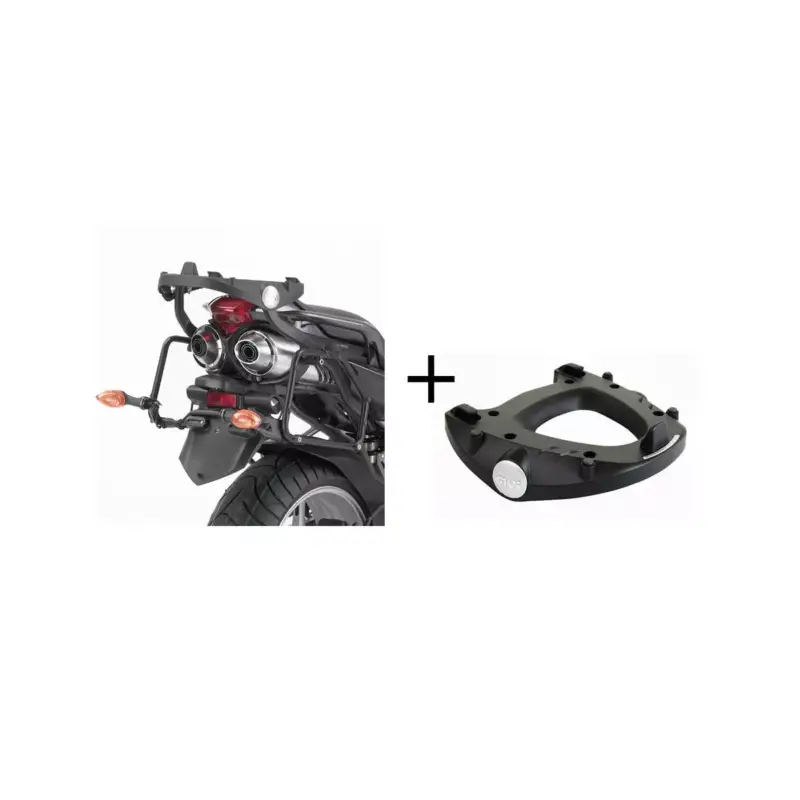Support spécifique 351FZ GIVI + Platine M5 pour top case MONOKEY pour Yamaha FZ6 600 Fazer 2004-2011 Offre Spéciale