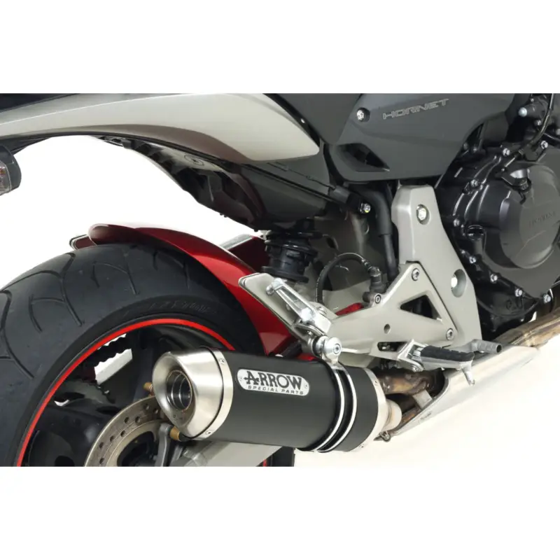 Expédition Rapide Silencieux THUNDER ARROW 71722AON Aluminium "Dark" noir embout inox pour Honda CB600F 2007-2013 et CBR600F 2011-2013