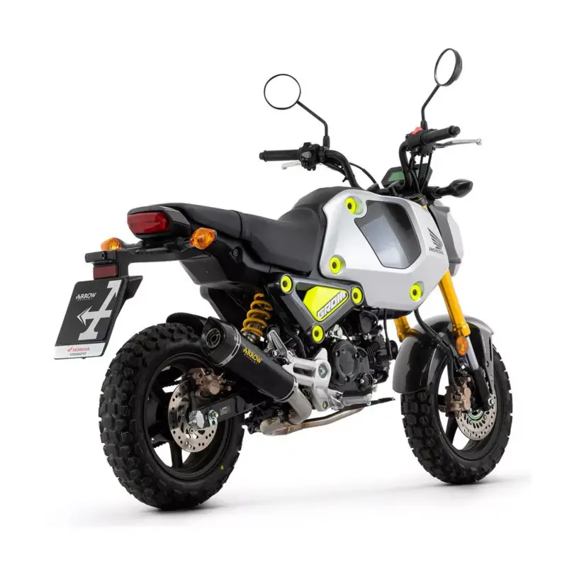 Silencieux X-KONE ARROW 52511XKN Nichrom Inox "Dark" embout carbone pour Honda MSX125 GROM 2021-2024 Réduction