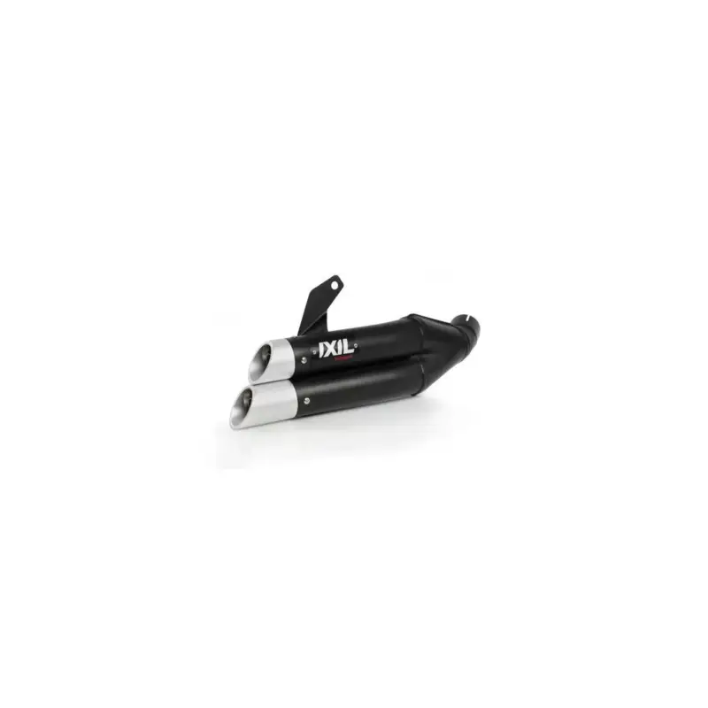 Meilleur Prix Echappement IXIL DUAL HYPERLOW XL BLACK EDITION pour KAWASAKI ER6 N / F 2005-2011 (ZER650A)
