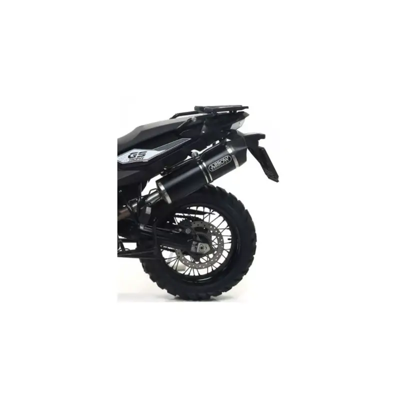 Silencieux Maxi RACE-TECH 72612AKN DARK ARROW aluminium noir pour F650GS et F800GS / Adventure Haute Qualité