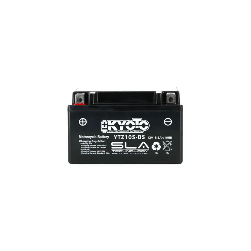 Promotion Saisonnière Batterie Kyoto KTZ10S-FA – SLA AGM – Sans Entretien – Prête à l&rsquo;Emploi