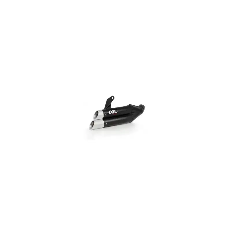 Pas Cher Echappement IXIL DUAL HYPERLOW XL BLACK EDITION pour KAWASAKI Z650 et Ninja 650 2017-2020