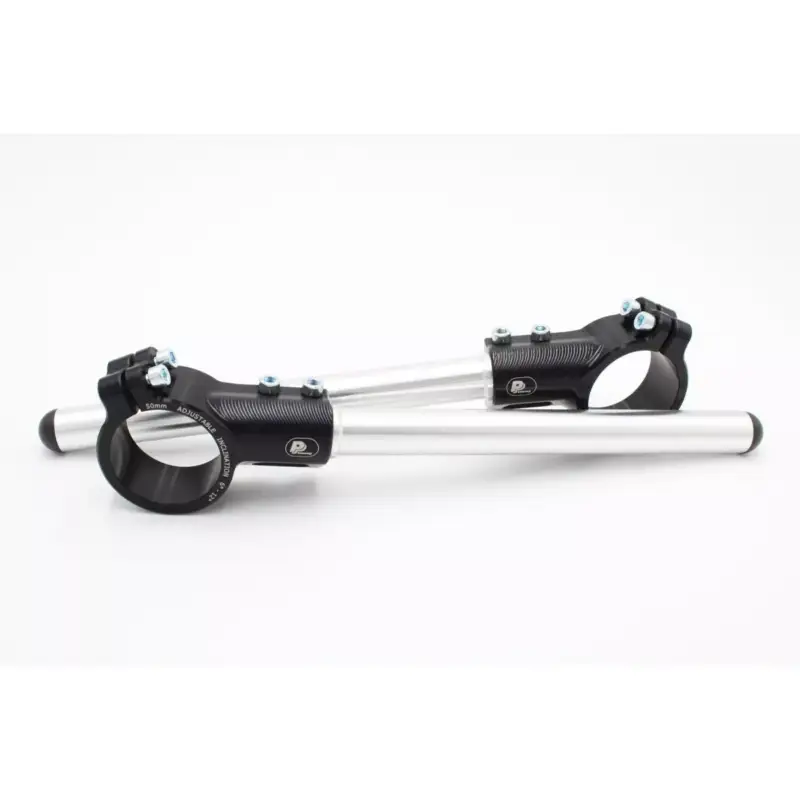 Meilleur Prix Demi-guidon PP Tuning Ø 50, 52 et 55mm, à angle d’inclinaison réglable, décalage 12mm , type AGO, noir