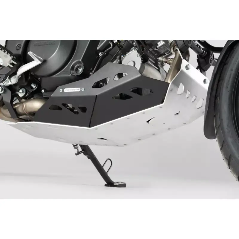 Promotion Saisonnière Sabot moteur de protection Noir/Gris SW-MOTECH Pour Suzuki VStrom 1000 2014 et + déjà équipé de Crashbar