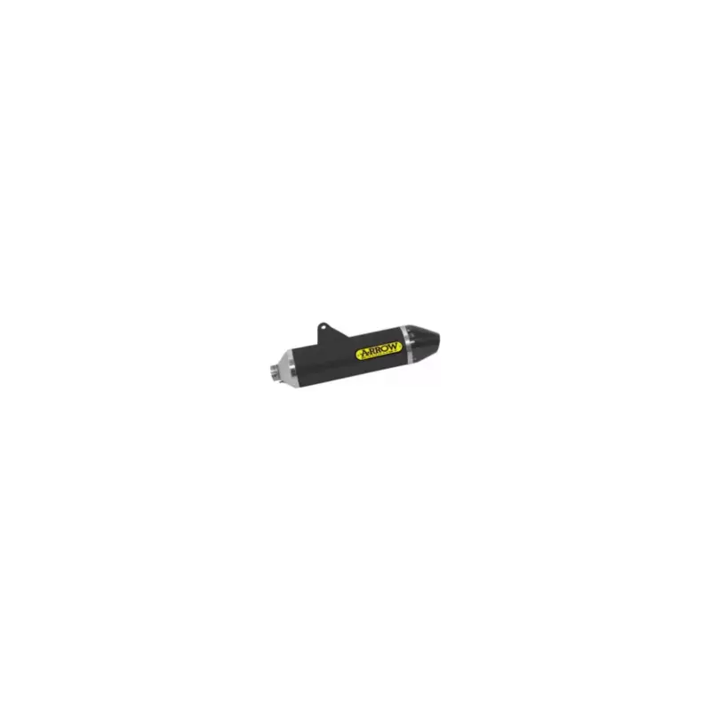 Silencieux THUNDER ARROW 52509AKN Aluminium Dark noir embout carbone pour Malaguti XTM / XSM 125, Aprilia RX / SX 125 Bon Plan