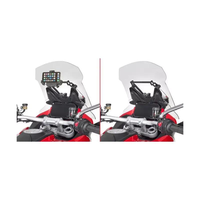 Châssis support GPS FB7414 GIVI à monter derrière la bulle, pour Ducati Desert X 937 2022 et + Seulement Aujourd’hui