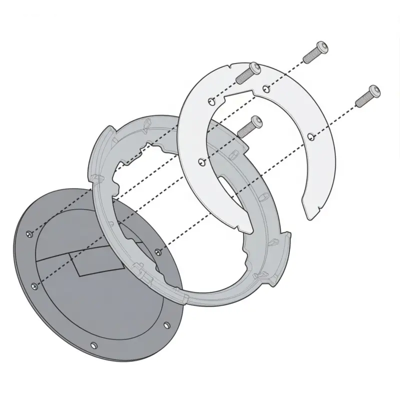 Bride Givi TANKLOCK BF72 sacoche réservoir pour CF MOTO 650 NK, 650MT, 700CLX 21 et +, 800MT 2022 et + Expédition Rapide