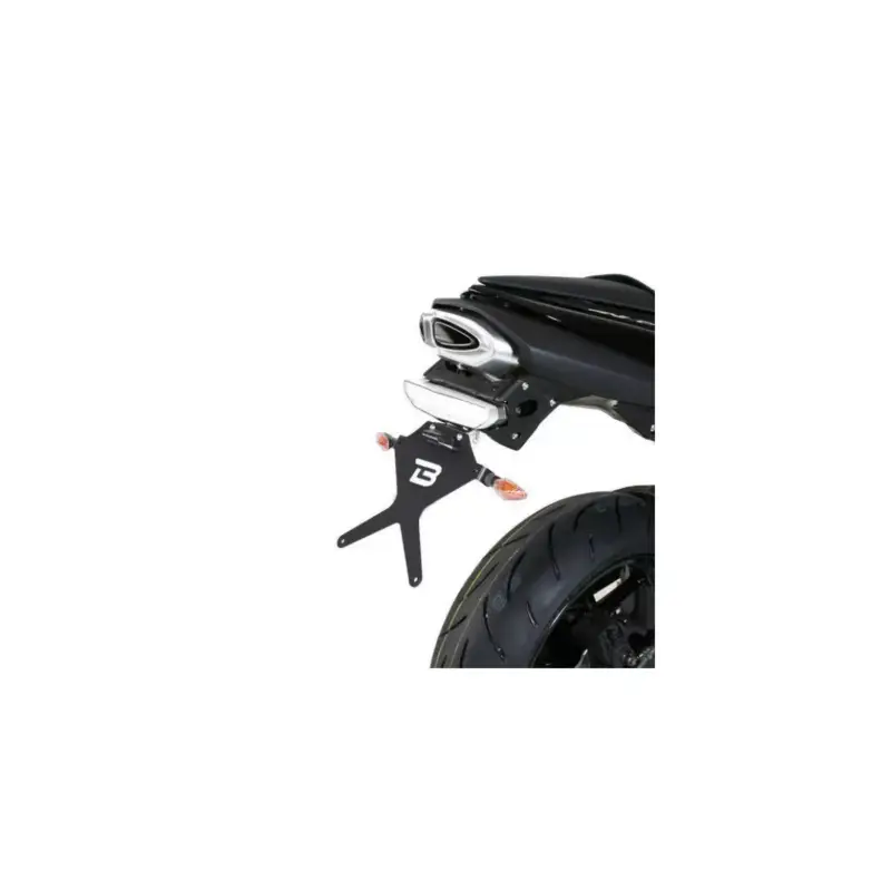 Support de plaque BARRACUDA Aluminium / Inox pour Kawasaki ZX-6R 636 2007-2008 Commander Maintenant