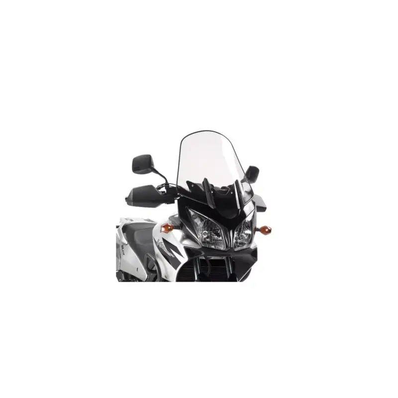 Bulle GIVI incolore +18 cm pour Suzuki DL650 VStrom 2004-2011 / DL1000 Vstrom 2004-2011 / Kawasaki KLV 1000 de 2004 Produit De Marque