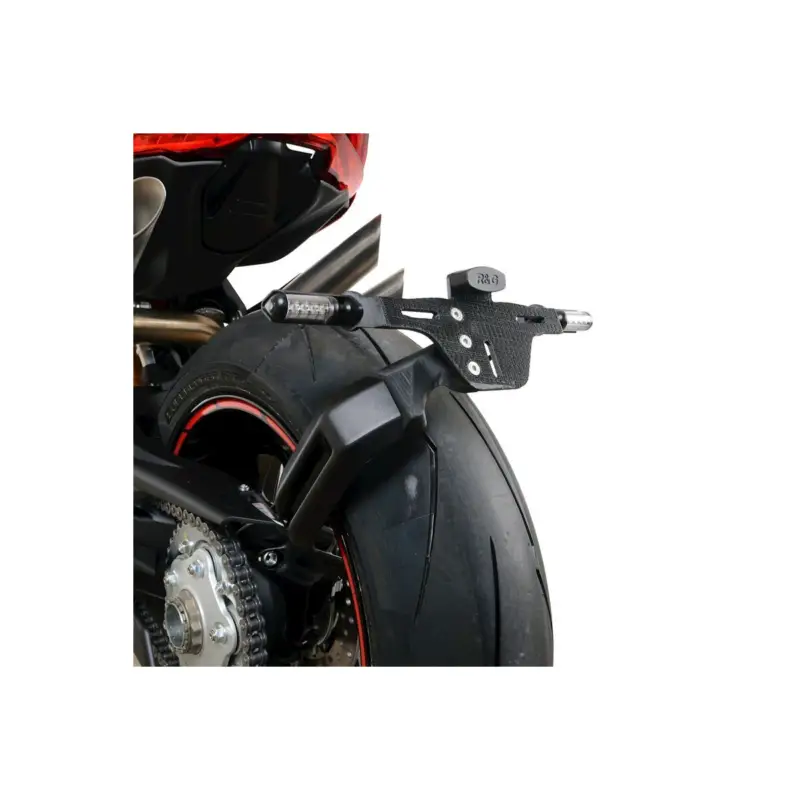 Support de plaque noir R&G RACING pour MV Agusta Superveloce, Brutale 1000RR 2020 et +, Dragster 800RR 2021-2023 Commander Vite