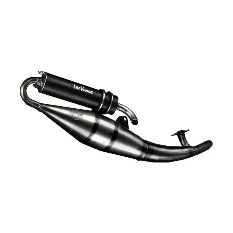Commander Vite Échappement Ligne complète LeoVince HAND MADE TT BLACK EDITION pour Kymco Agility, People, Super 8/9, Bet&Win, Vitality, Yup, To